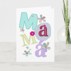 mamá, gelukkig moederdag in het Spaans Kaart