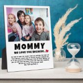 Mama Gepersonaliseerde Foto Gift van Kinder Fotoplaat (Zijkant)