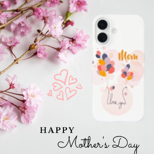 Mama Gepersonaliseerde Waterverf Ballon iPhone 16 Hoesje