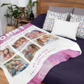Mama Gewoon de beste fotocollage gepersonaliseerd Fleece Deken