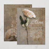 Mama - gewoon onvervangbaar -  feestdagenkaart (Voorkant / Achterkant)