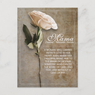 Mama - gewoon onvervangbaar -  feestdagenkaart