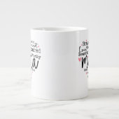 Mama Gift Mam Manuscript Inspioneert Harten Extra Grote Beker (Voorkant)