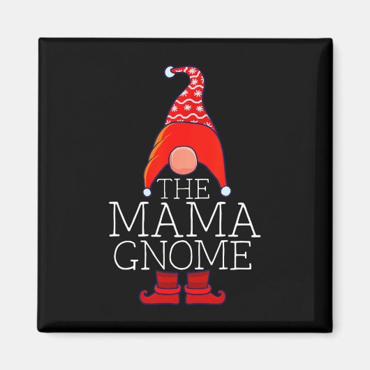Mama Gnome Family Matching Group - kerstkleding Magneet (Voorkant)