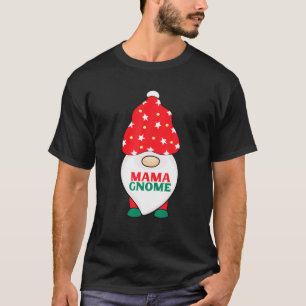 Mama Gnome Funny Gnomes Matching Kerstpyjama T-shirt