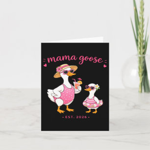 Mama Goose Est 2026 Nieuw Moeder Cadeau Moederdag Kaart