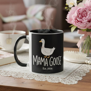 Mama Goose Minimalistische Lieve Gans Moederschap Mok