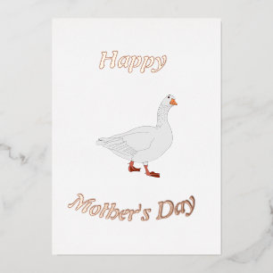 Mama Goose Moederdag Foliekaart Folie Feestdagenkaart