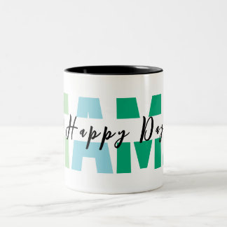 MAMA Gradient Mother’s Day Mug – Happy Day Tweekleurige Koffiemok