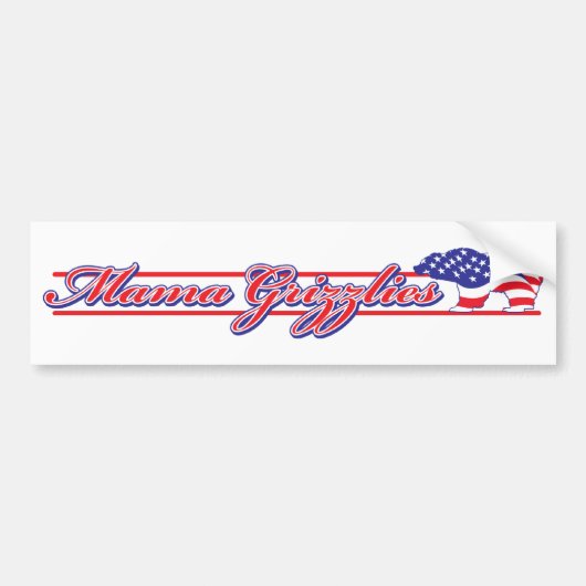 Mama Grizzlies Bumpersticker (Voorkant)