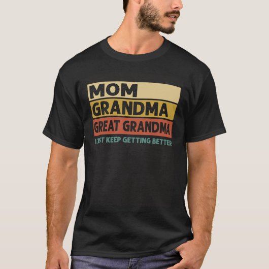 mama Grootma, ik hou gewoon met Gett T-shirt (Voorkant)