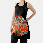 Mama Groovy Floral, Retro Mom Schort (Insitu)