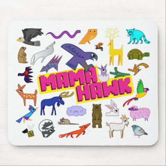 MAMA HAWK Mousepad Muismat