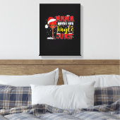 Mama heeft haar Jingle Juice Funny Kerstlicht nodi Canvas Afdruk (Insitu (Slaapkamer))