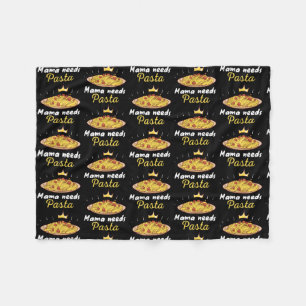 Mama heeft pasta spaghetti en gehaktballen nodig fleece deken