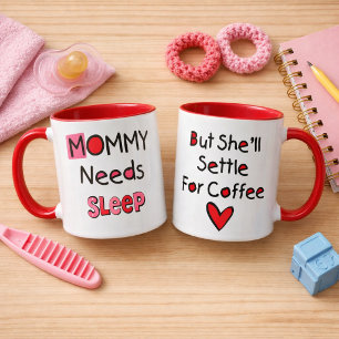 Mama heeft slaap nodig koffiemok mok