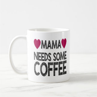 Mama heeft wat koffie nodig met chalk-effect en ha koffiemok