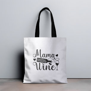 Mama Heeft Wijn Grappige Quote Wijnliefhebber Humo Draagtas