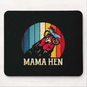 Mama Hen Vintage Kippen Moeder Grappige Boerderij Muismat