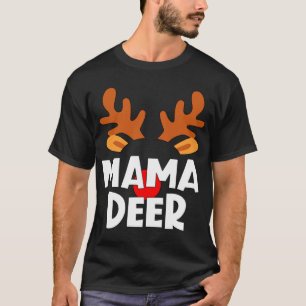 Mama Herten Bijpassende Familie Tribe Kerstmis Ren T-shirt