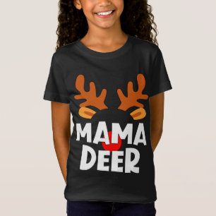 Mama Herten Bijpassende Familie Tribe Kerstmis Ren T-shirt