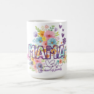 Mama het hart van Familie Trendy Design  Koffiemok