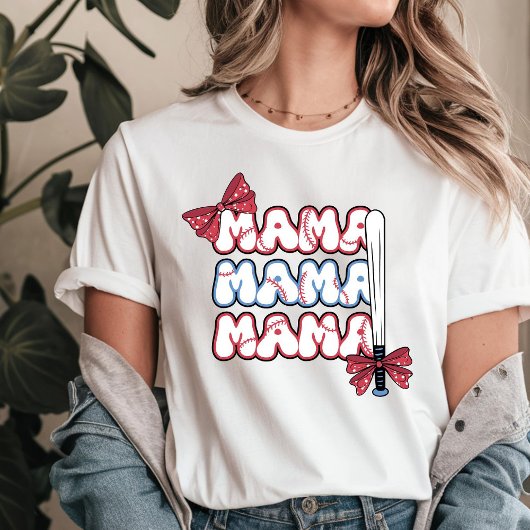 Mama honkbal t-shirt