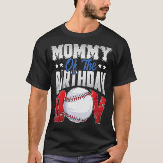 mama honkbal verjaardag jongen familie baller door t-shirt