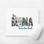 mama houdt van haar kudde luipaard Koeienhuid voor Muismat (Met muis)