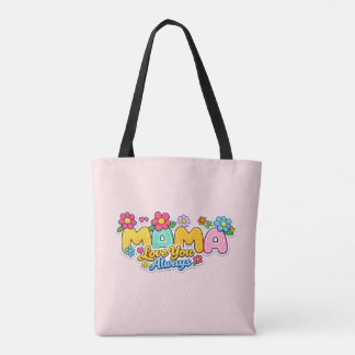🌸👜 “Mama houdt van jou altijd” boodschappentas Draagtas