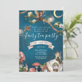 Mama & Ik Feeënthee Uitnodiging (Staand voorkant)