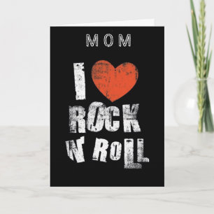 "MAMA" IK HOU VAN ROCK AND ROLL EN "JIJ" MOEDERDAG KAART
