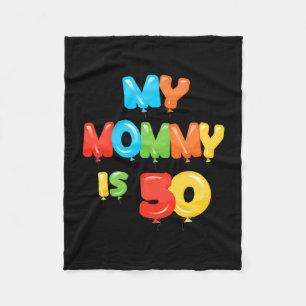 Mama is 50 jaar oud idee voor mama's 50ste verjaar fleece deken