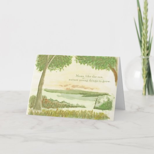 Mama is als de zon... kaart (Voorkant)