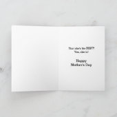 Mama is de beste Moederdag-Kaart Kaart (Binnen)