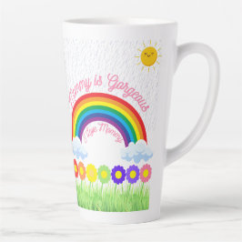 Mama is een prachtige regenboog - Schattigee moede Latte Mok