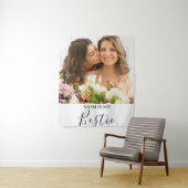 Mama is mijn beste vriendin Gepersonaliseerde name Wandkleed (In situ)