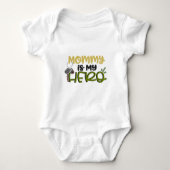 Mama is mijn Hero Baby Bodysuit. Romper (Voorkant)