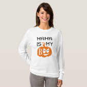Mama is my Boo, Black and Orange Design T-shirt (Voorkant volledig)