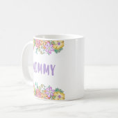 Mama, je bent de beste Cute Florals Moederdag. Koffiemok (Voorkant links)