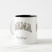 Mama je bent de beste naam Modern Coffee Mok (Voorkant links)