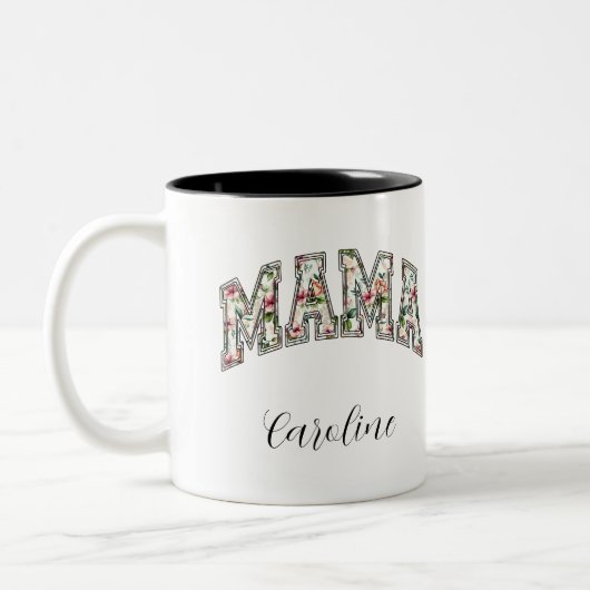 Mama je bent de beste naam Modern Coffee Mok (Links)