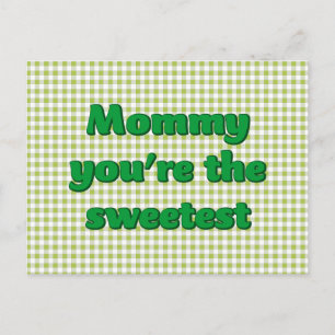 Mama, je bent de liefste Moederdag-ansichtkaart Feestdagenkaart