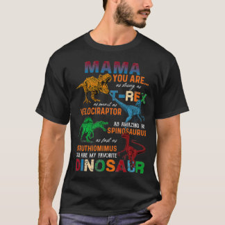 Mama, je bent net zo sterk als T. Funny Dinosaur M T-shirt