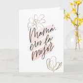 Mama, jij bent de beste Moederdag kaart (Gele Bloem)