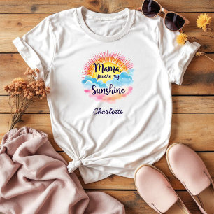 Mama, jij bent mijn zonnetje Schattigee en senti T-shirt