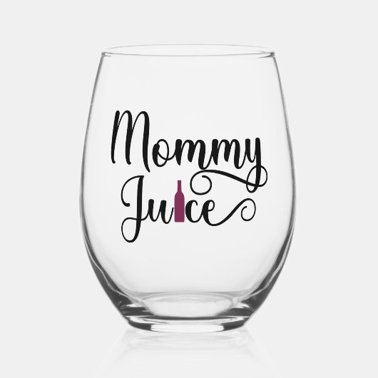 Mama Juice Wijnglas Wijnglas Zonder Voet (Voorkant)