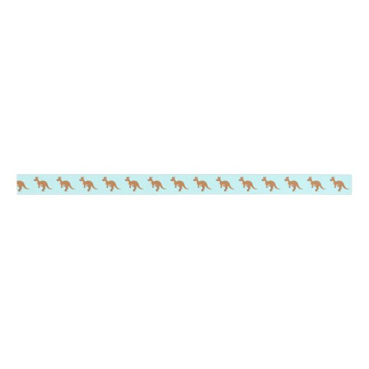 Mama Kangaroo en Baby 1,5 inch. Grosgrain Lint (Voorkant)