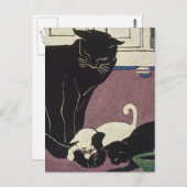 Mama Kat en Katjes Briefkaart (Voorkant / Achterkant)