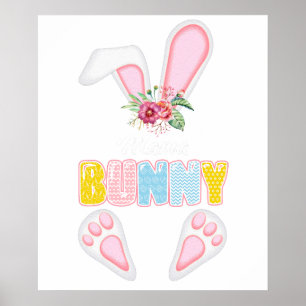 mama konijn (2), retro, vintage poster